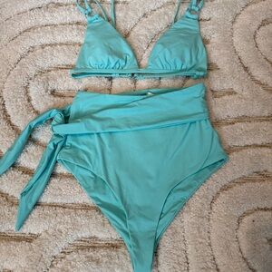 Dippin Daisy’s High-Waisted Bikini with Triangle Top